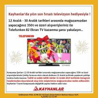 Kayhanlar'da Yılın Son Fırsatı Televizyon Hediyesiyle